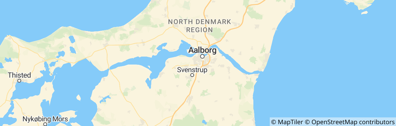 Kort over Aalborg Kommune