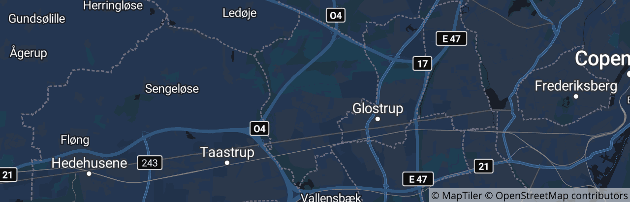 Kort over Albertslund Kommune