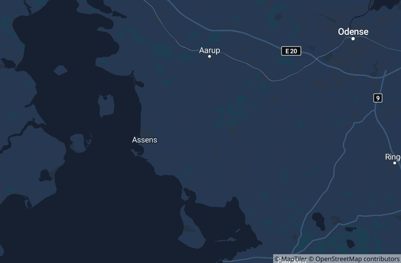 Kort over Assens Kommune