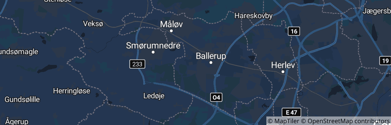 Kort over Ballerup Kommune