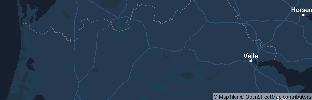 Kort over Billund Kommune