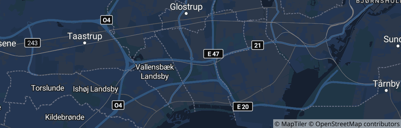 Kort over Brøndby Kommune