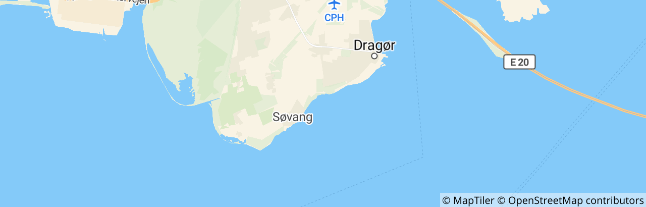 Kort over Dragør Kommune