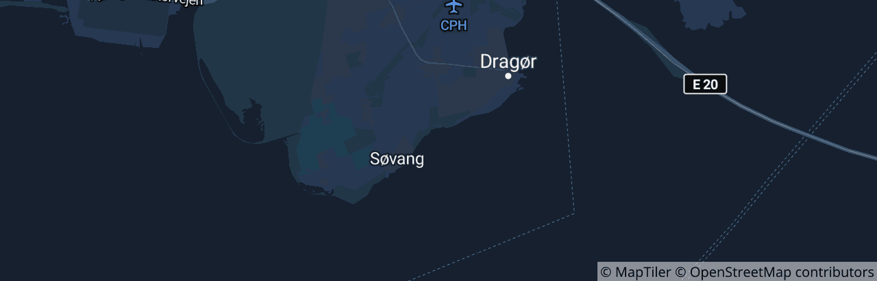 Kort over Dragør Kommune