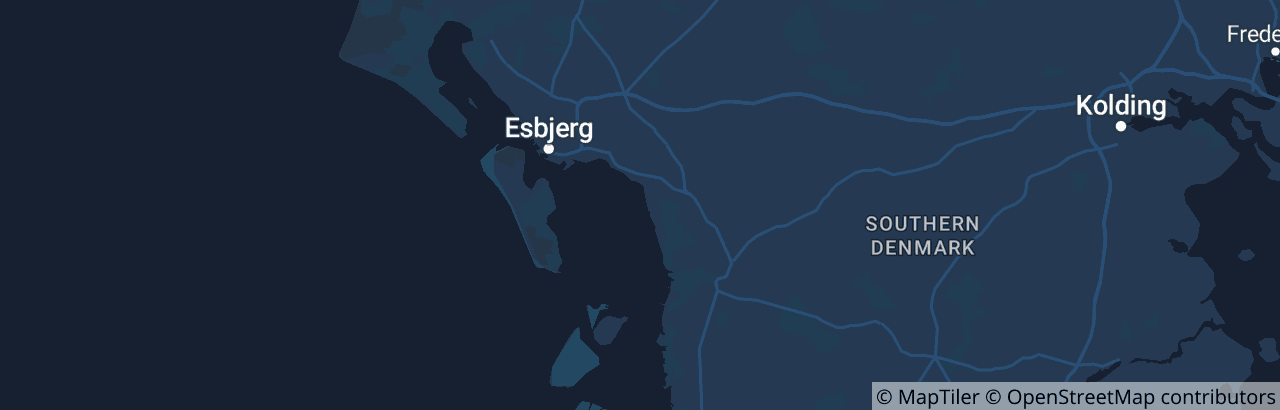 Kort over Esbjerg Kommune