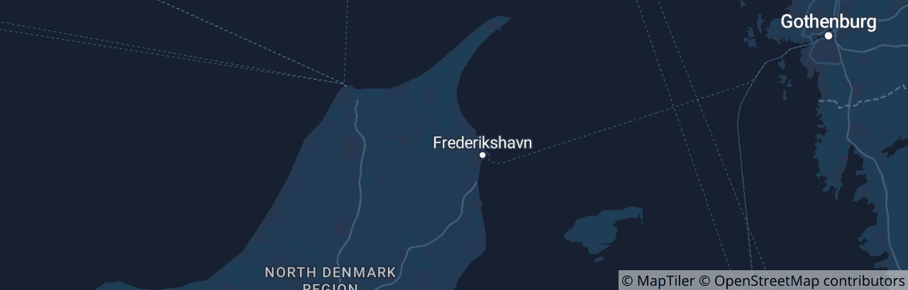 Kort over Frederikshavn Kommune