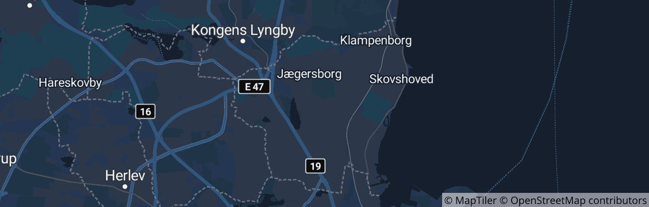 Kort over Gentofte Kommune
