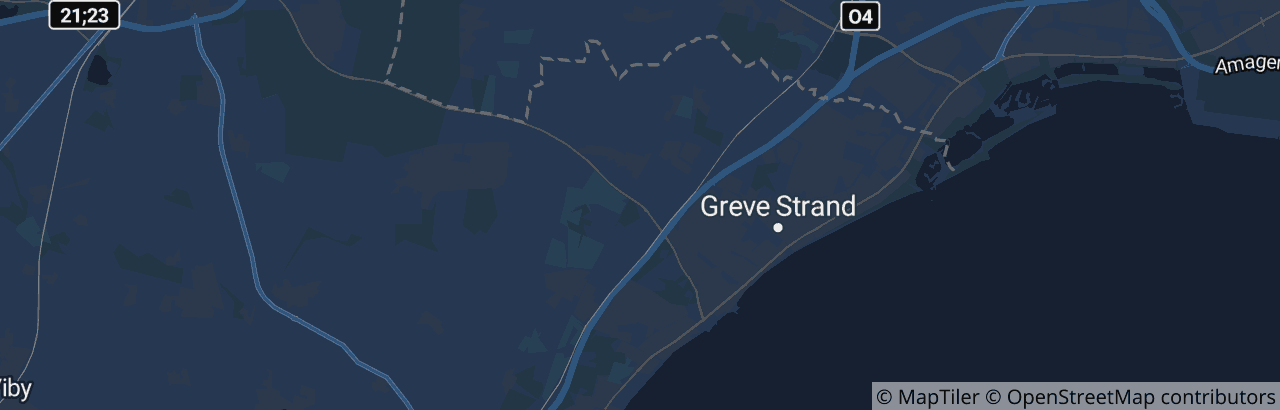 Kort over Greve Kommune