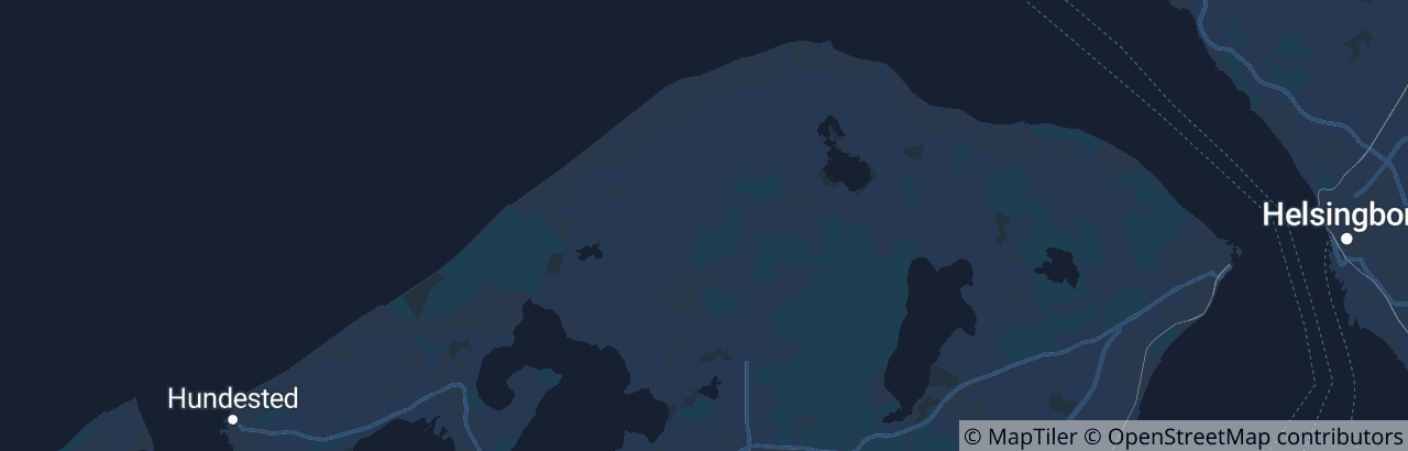 Kort over Gribskov Kommune