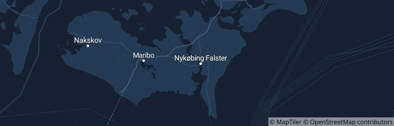 Kort over Guldborgsund Kommune
