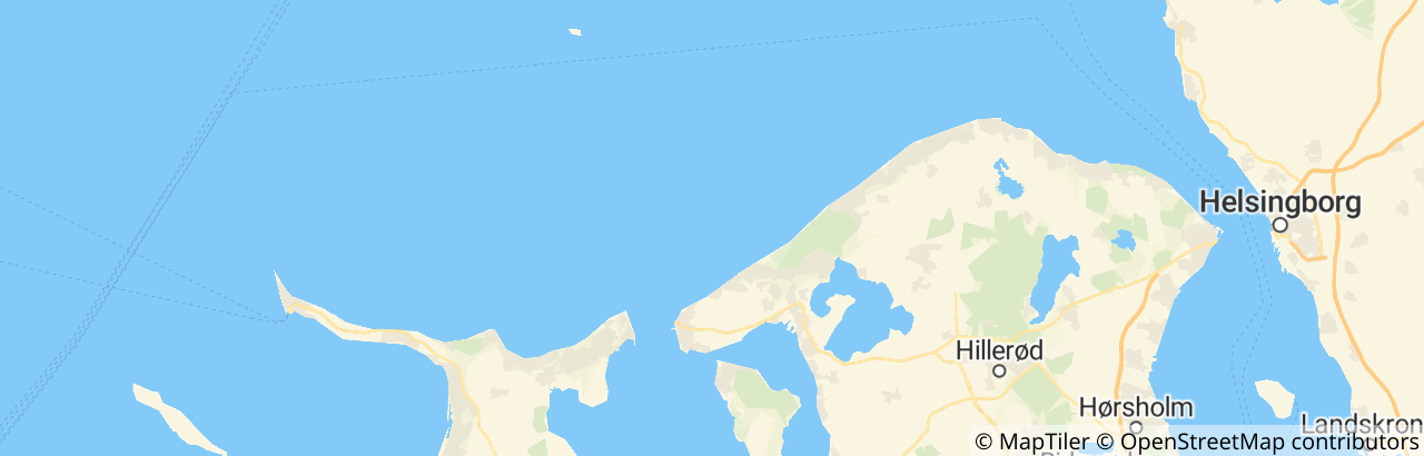 Kort over Halsnæs Kommune