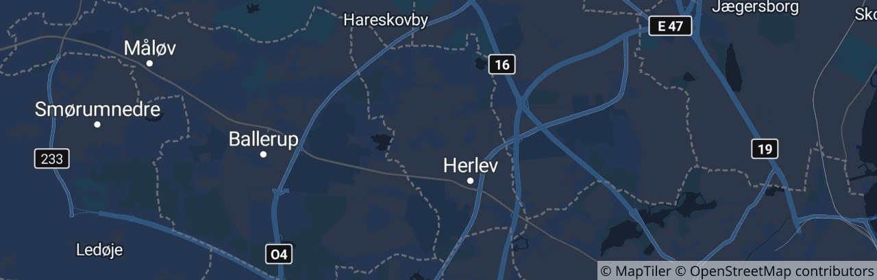 Kort over Herlev Kommune