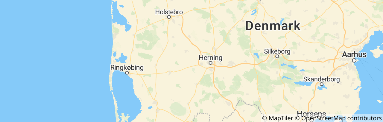 Kort over Herning Kommune