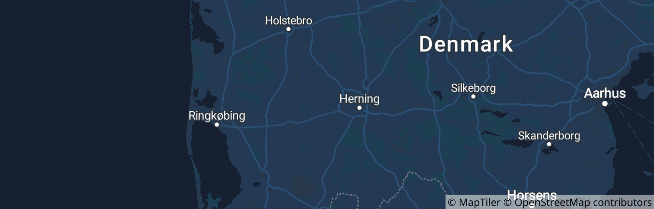 Kort over Herning Kommune