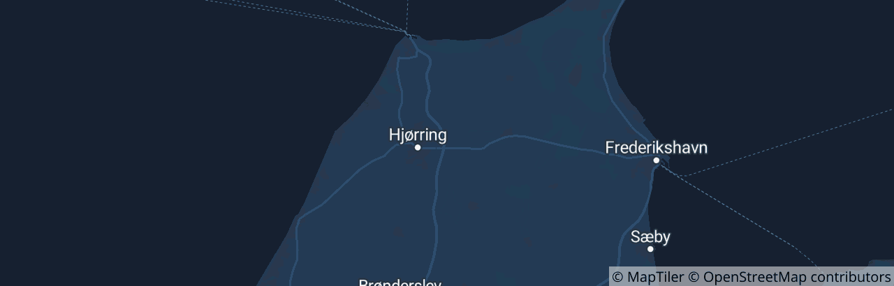 Kort over Hjørring Kommune