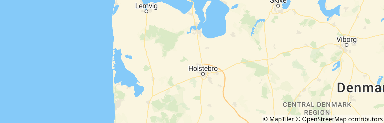 Kort over Holstebro Kommune