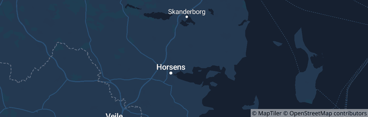Kort over Horsens Kommune
