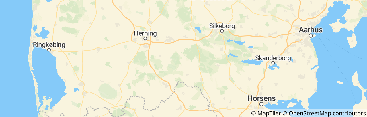 Kort over Ikast-Brande Kommune