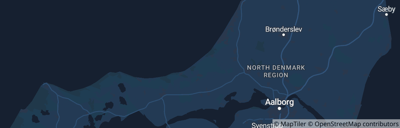 Kort over Jammerbugt Kommune