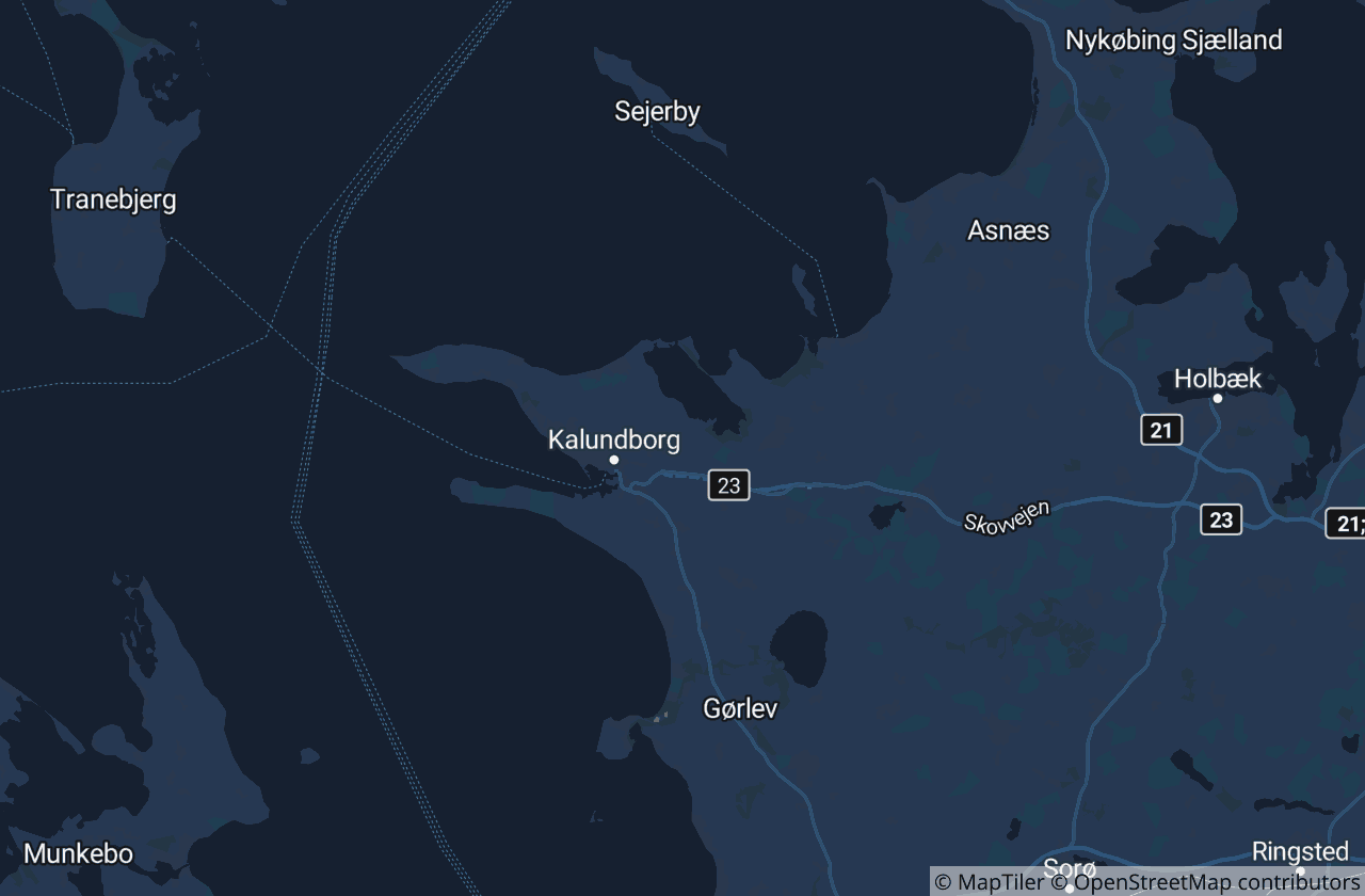 Kort over Kalundborg Kommune