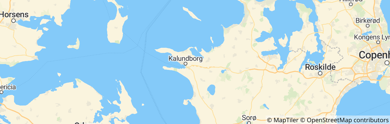 Kort over Kalundborg Kommune