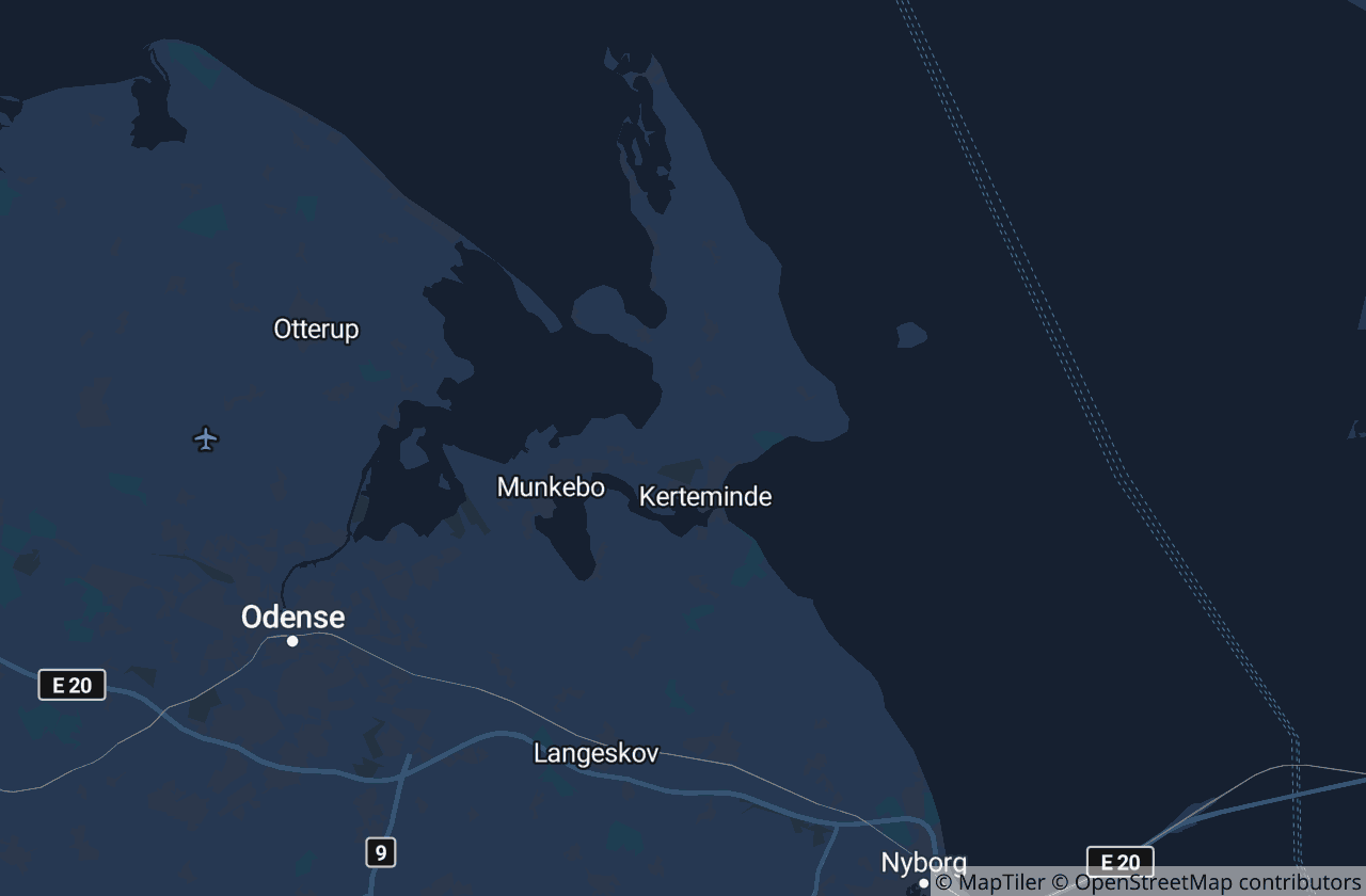 Kort over Kerteminde Kommune