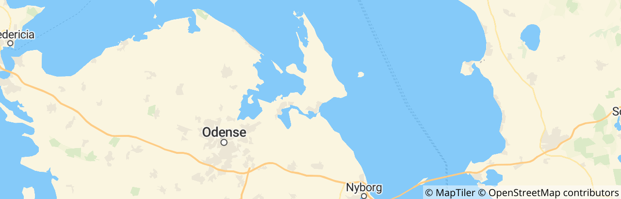 Kort over Kerteminde Kommune