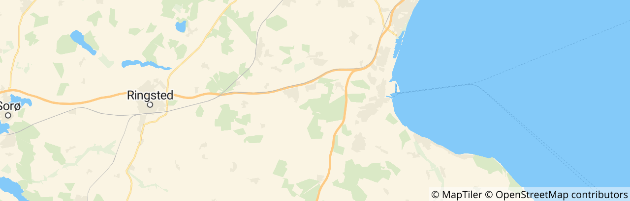 Kort over Køge Kommune