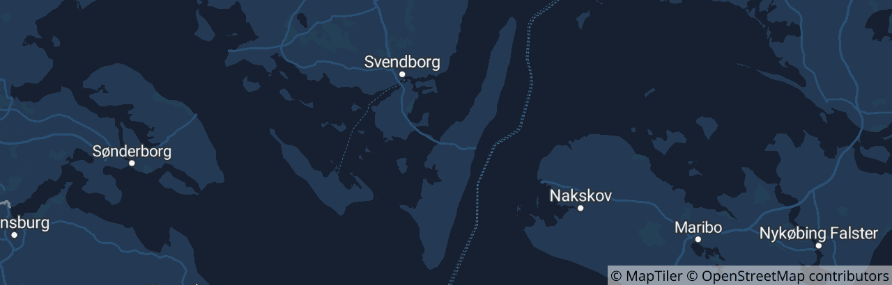 Kort over Langeland Kommune