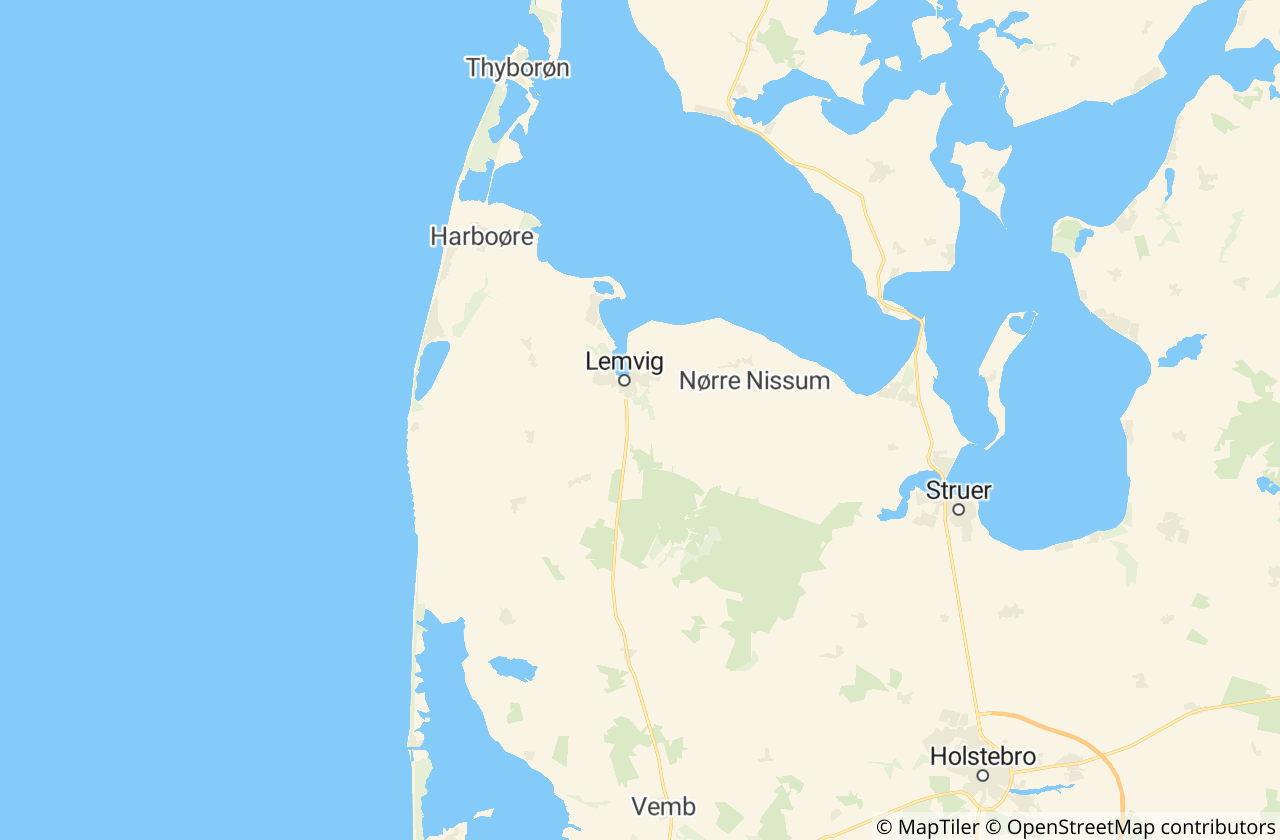 Kort over Lemvig Kommune