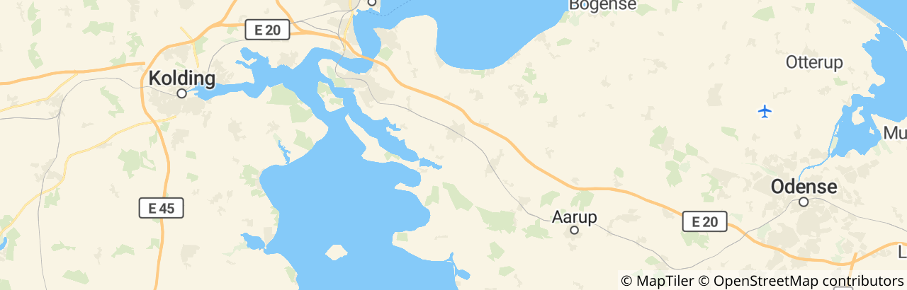 Kort over Middelfart Kommune