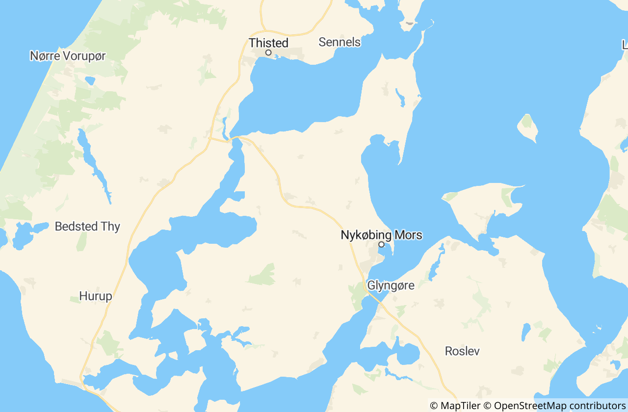 Kort over Morsø Kommune