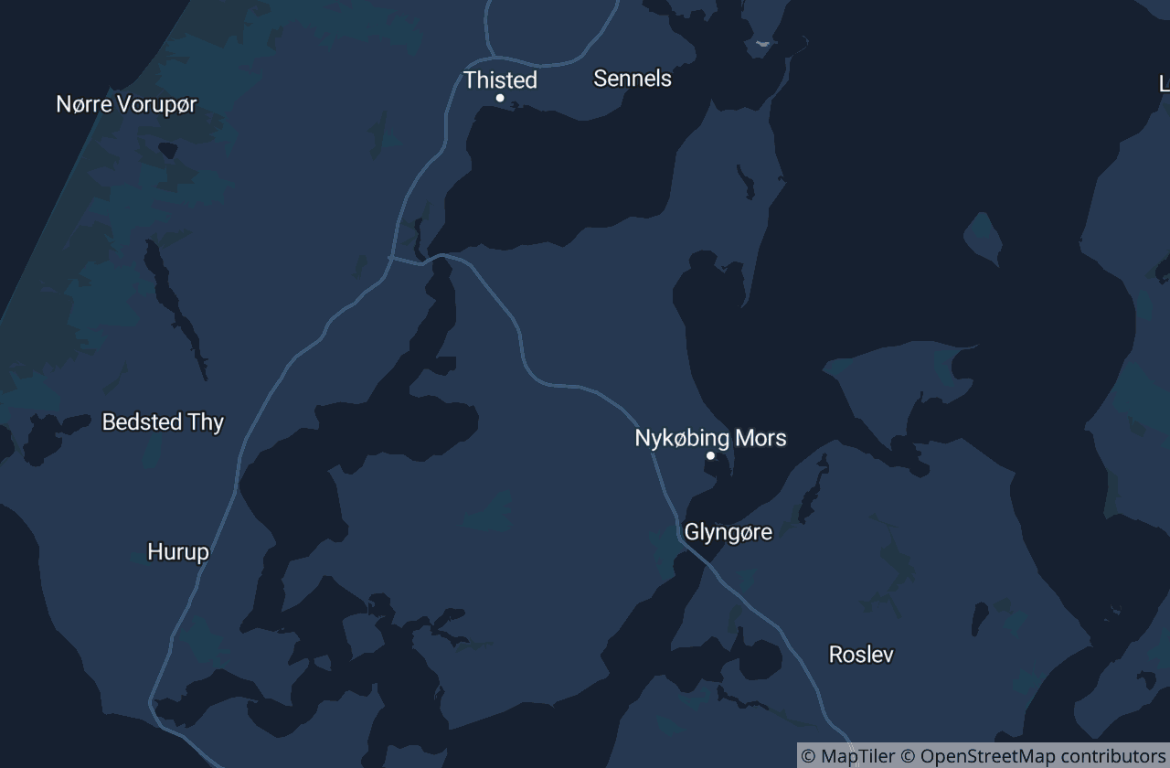 Kort over Morsø Kommune