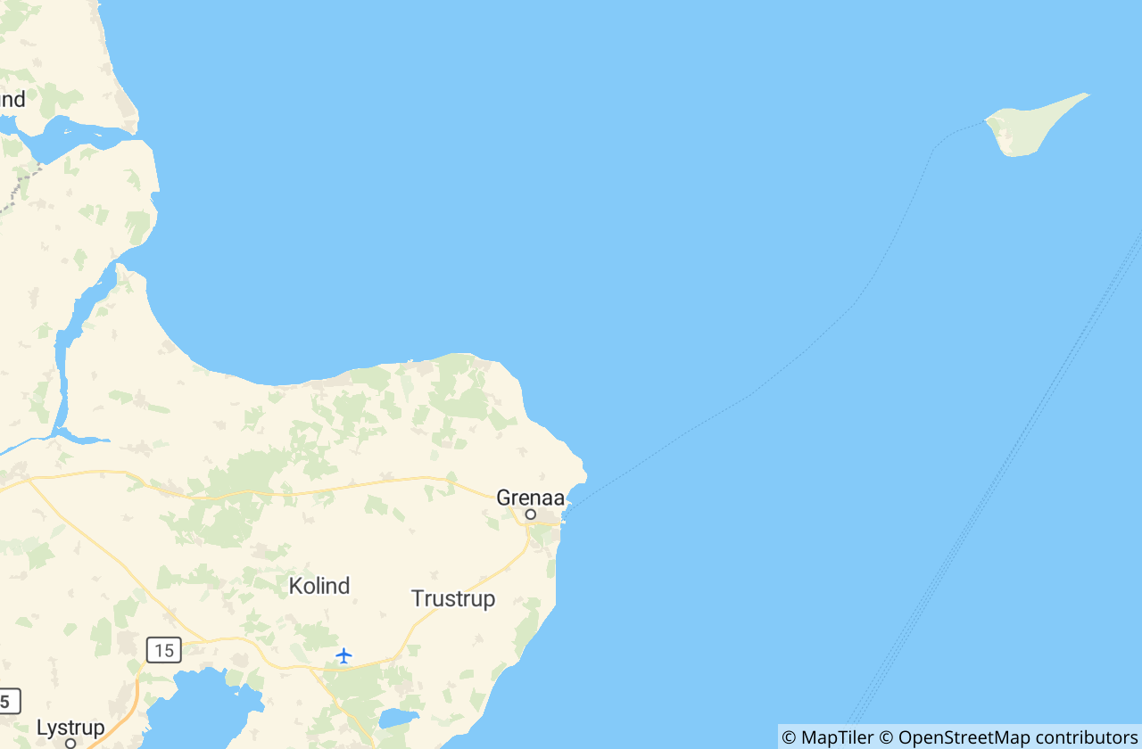 Kort over Norddjurs Kommune