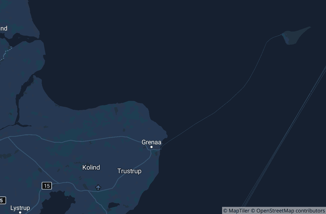 Kort over Norddjurs Kommune