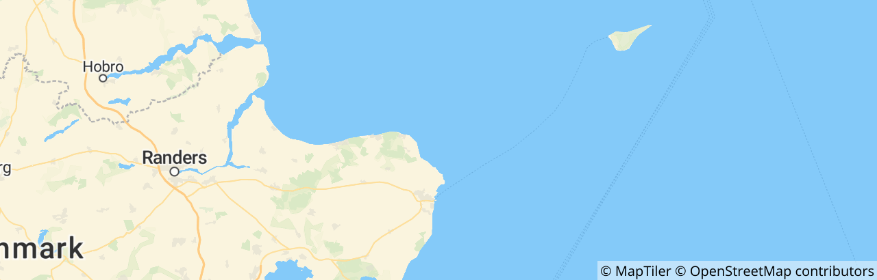 Kort over Norddjurs Kommune