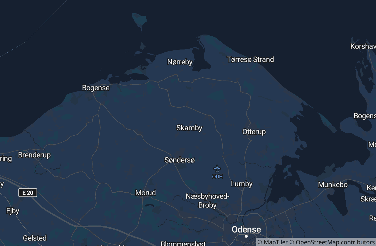 Kort over Nordfyns Kommune