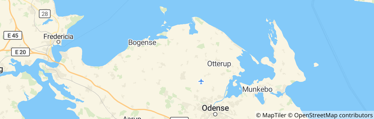 Kort over Nordfyns Kommune