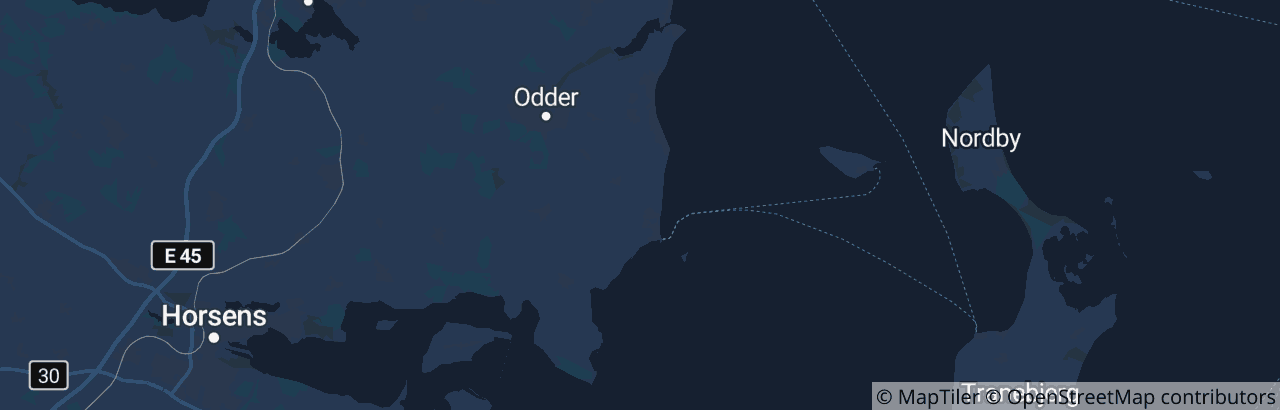 Kort over Odder Kommune