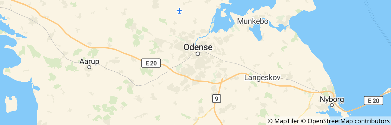 Kort over Odense Kommune