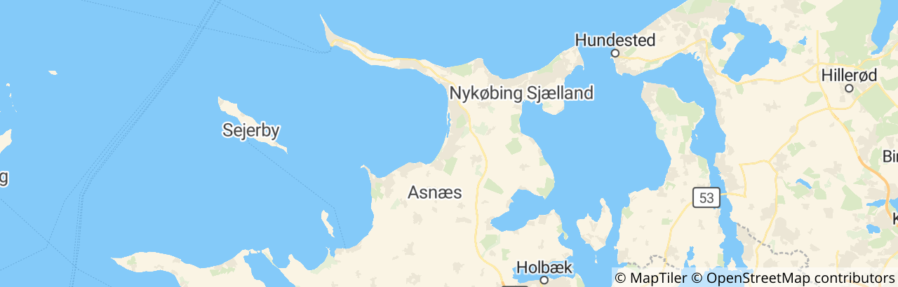 Kort over Odsherred Kommune