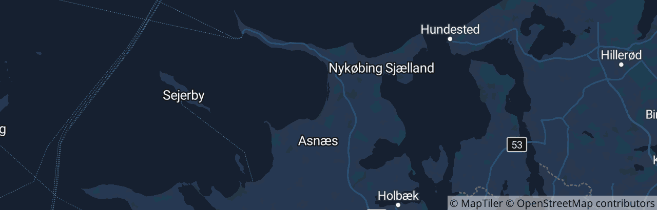 Kort over Odsherred Kommune