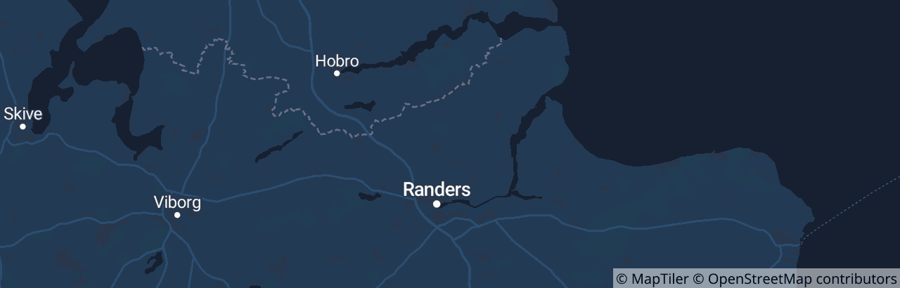 Kort over Randers Kommune