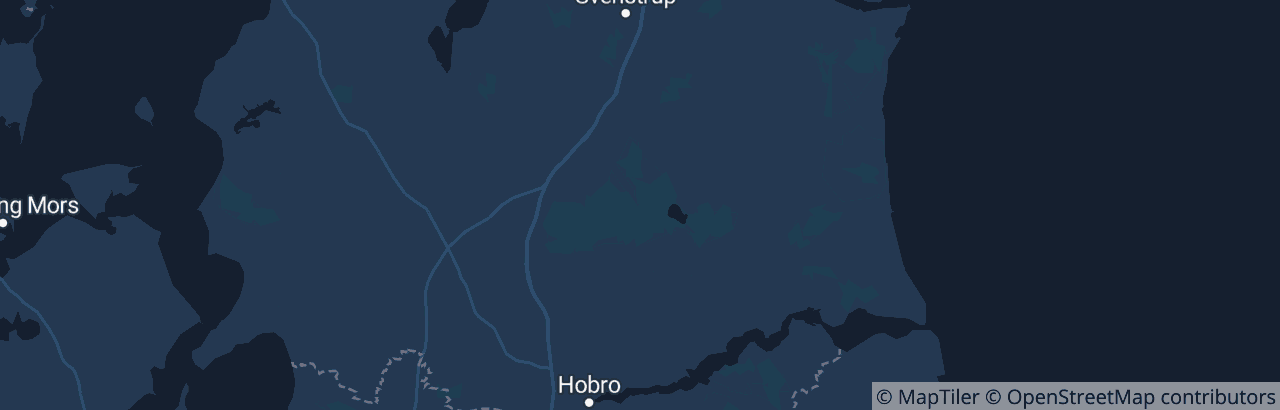Kort over Rebild Kommune