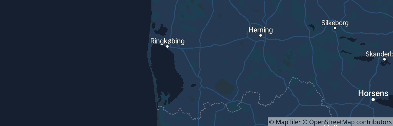 Kort over Ringkøbing-Skjern Kommune