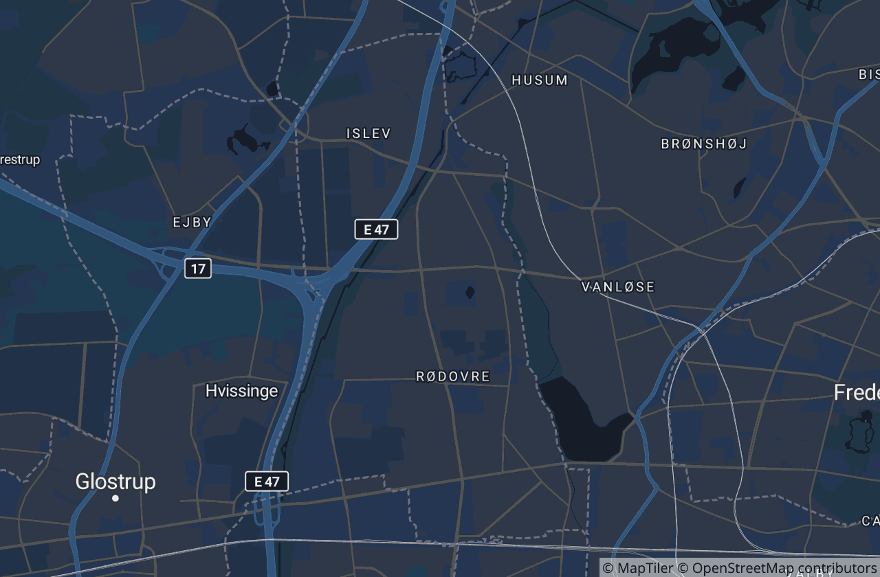 Kort over Rødovre Kommune