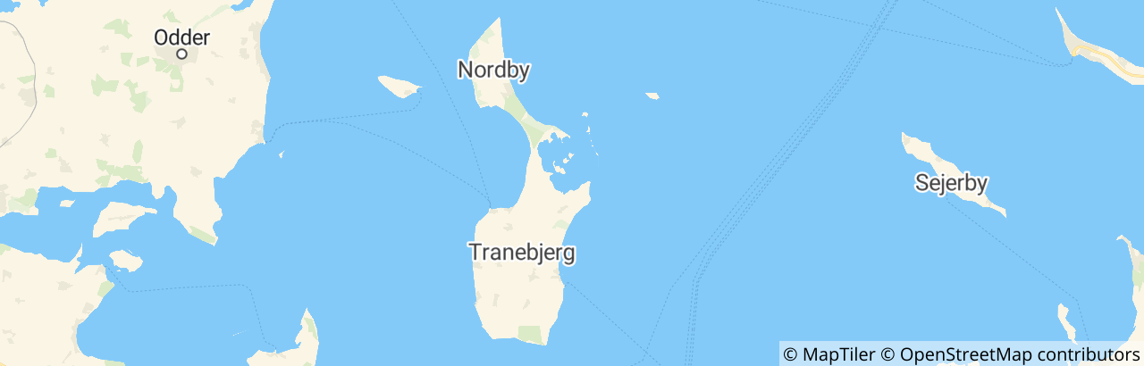 Kort over Samsø Kommune