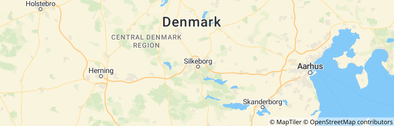 Kort over Silkeborg Kommune