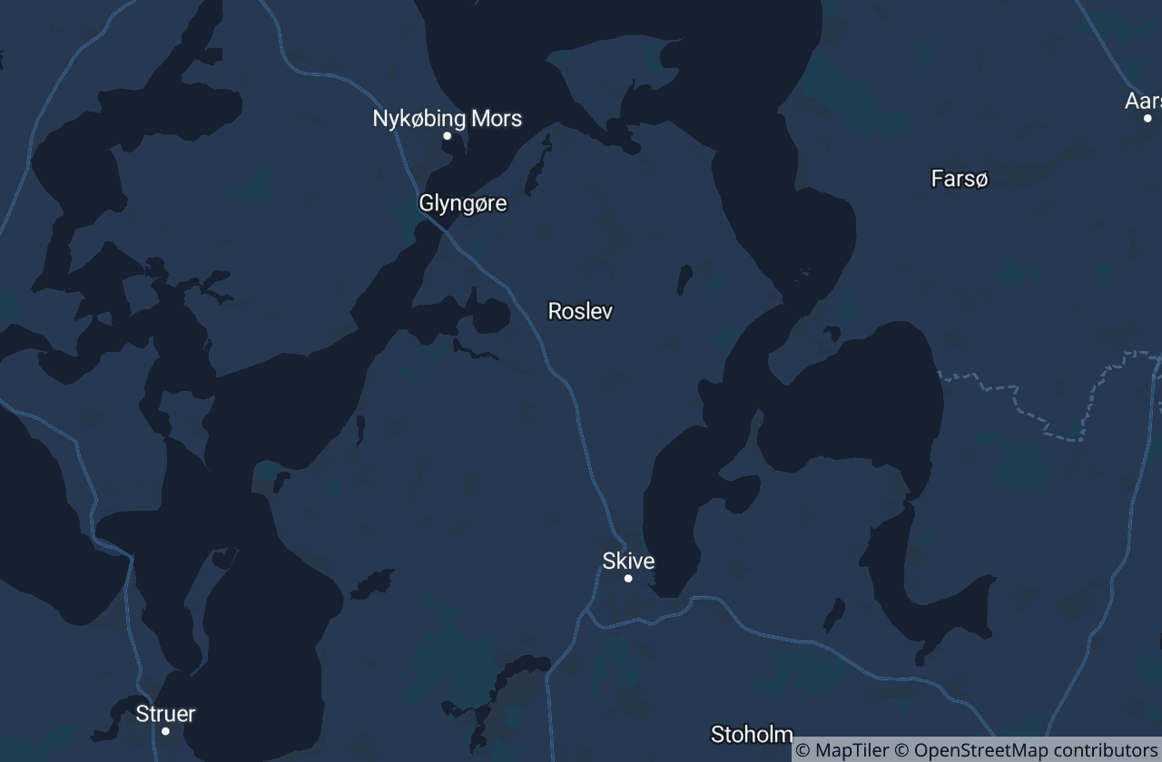 Kort over Skive Kommune