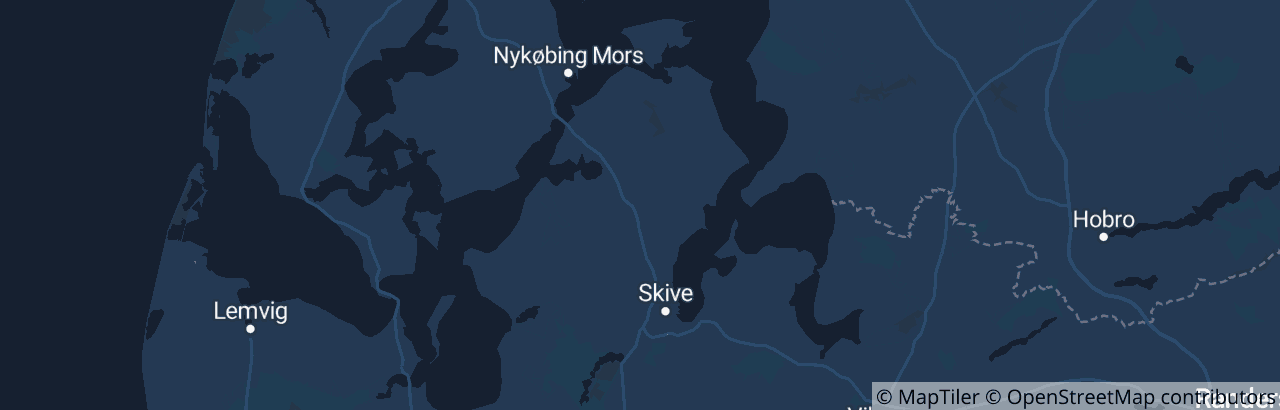 Kort over Skive Kommune